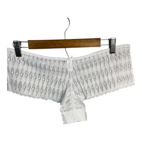 Frederick’s‎ of Hollywood Ellison Lace Boy Short Panty in White 1X NWT - Picture 5 of 7